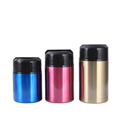 800 ML 1000 ML 1200 ML double wall vacuum insulated food lunch container with paint coating